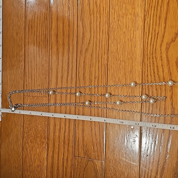 Double stranded pearl necklace - Picture 3 of 5